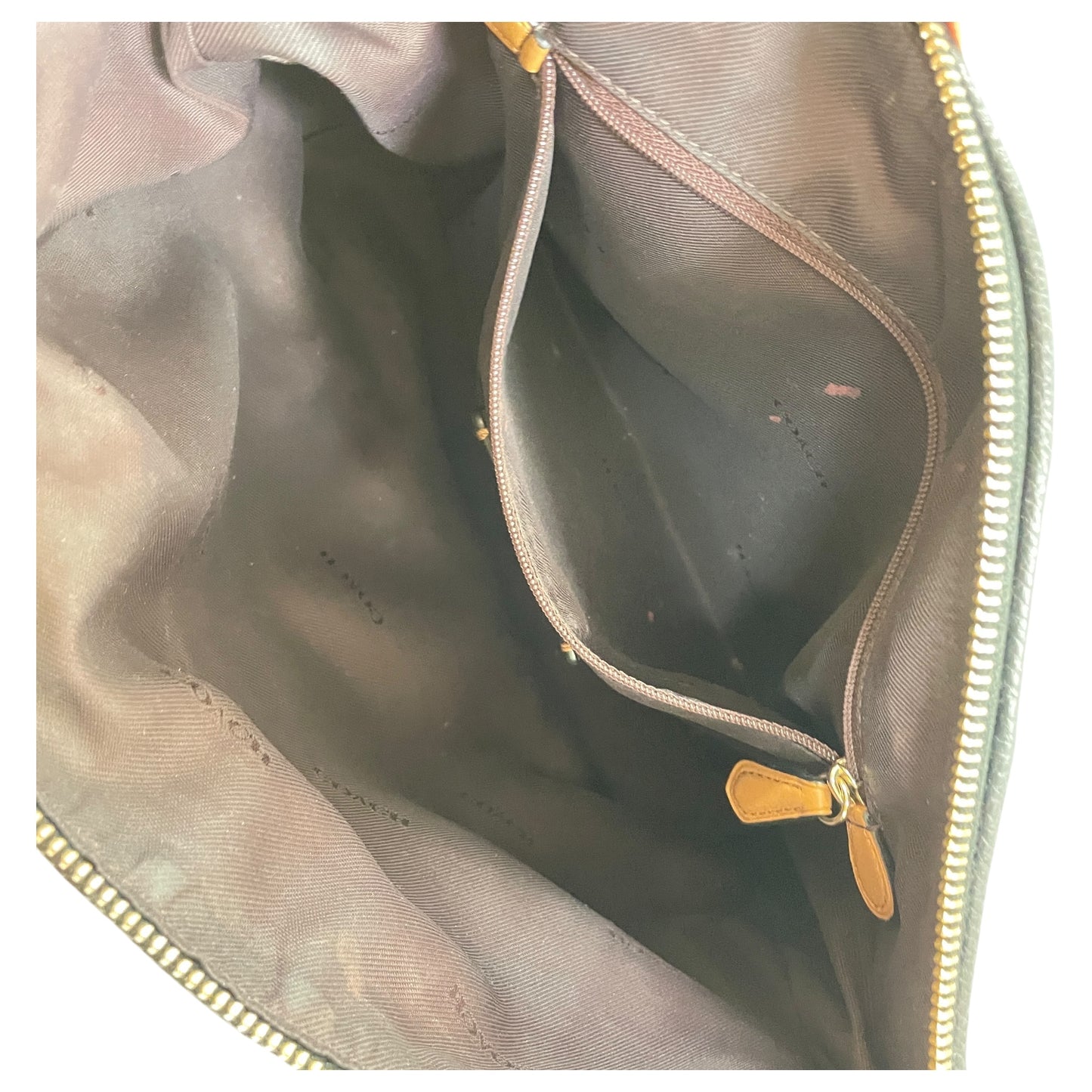 Handbag Designer By Coach In Blue & Tan, Size:Medium