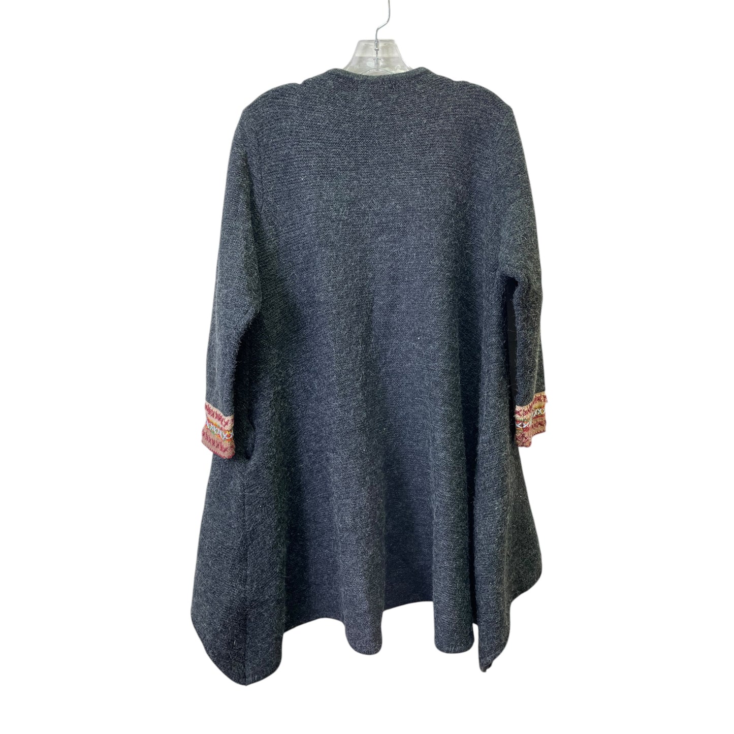 Sweater Cardigan By Simply Couture In Grey, Size:Xl