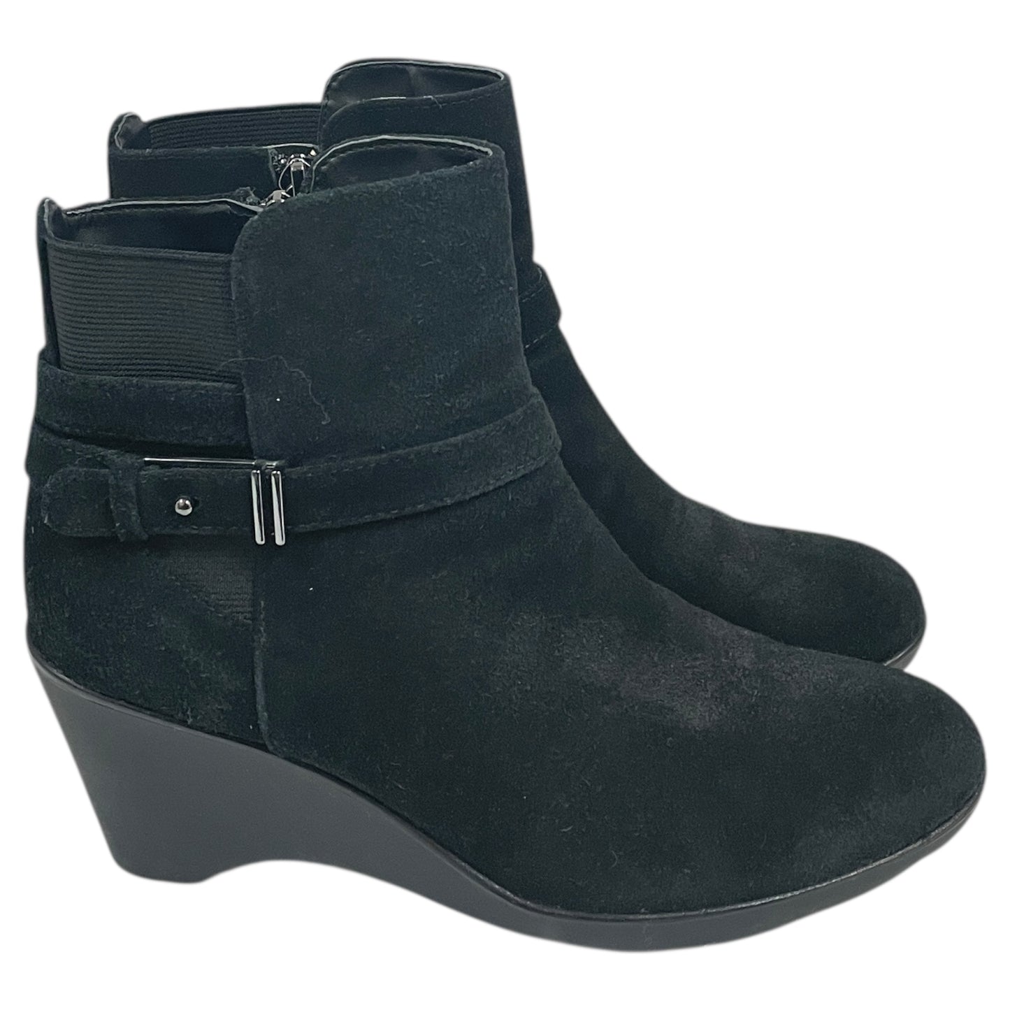 Boots Ankle Heels By Blondo In Black, Size:6.5