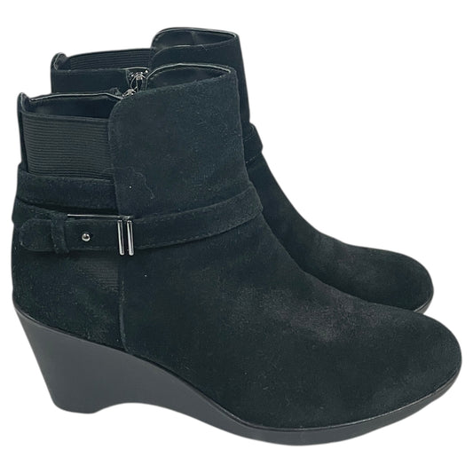 Boots Ankle Heels By Blondo In Black, Size:6.5