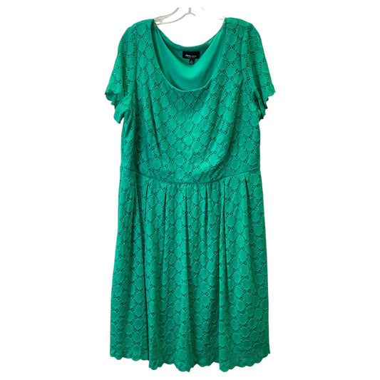 Dress Casual Midi By Ronnie Nicole In Green, Size:2X