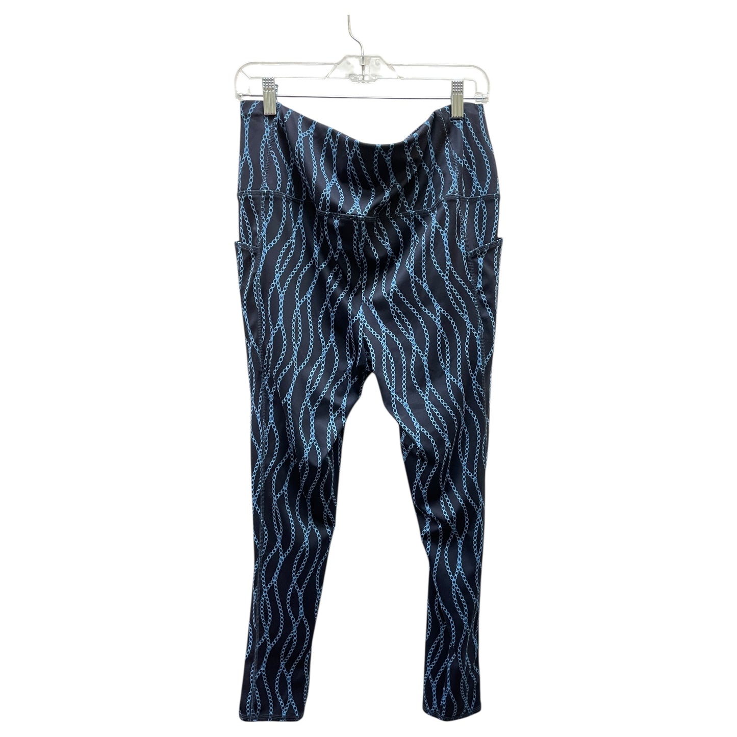 Athletic Leggings By Chicos In Blue, Size:L