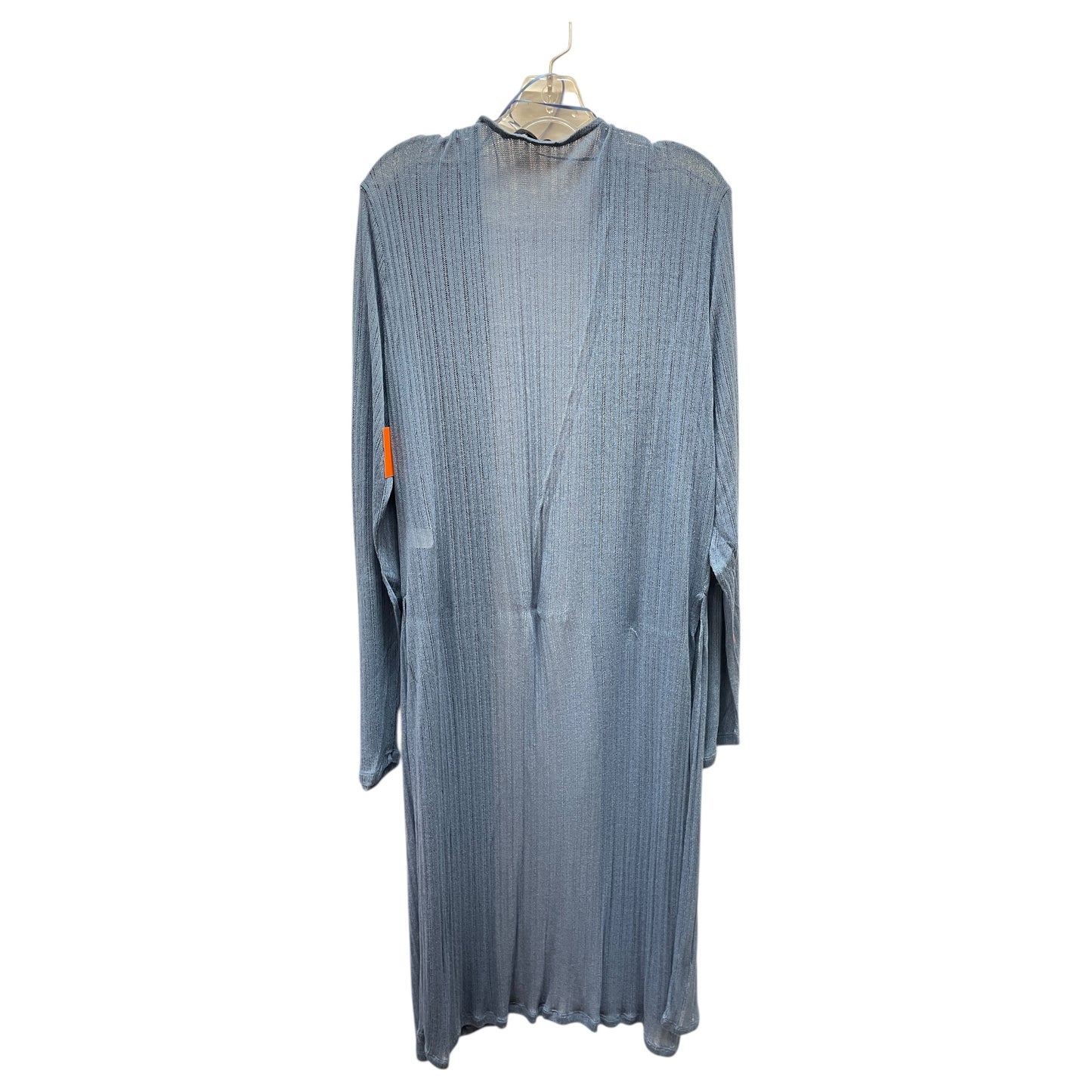 Cardigan By Ambiance Apparel In Blue, Size:3X