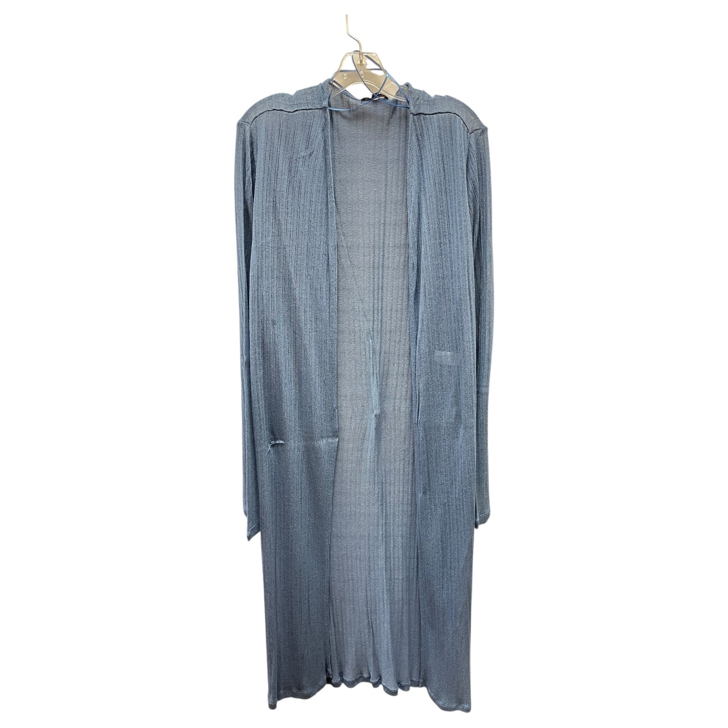Cardigan By Ambiance Apparel In Blue, Size:3X