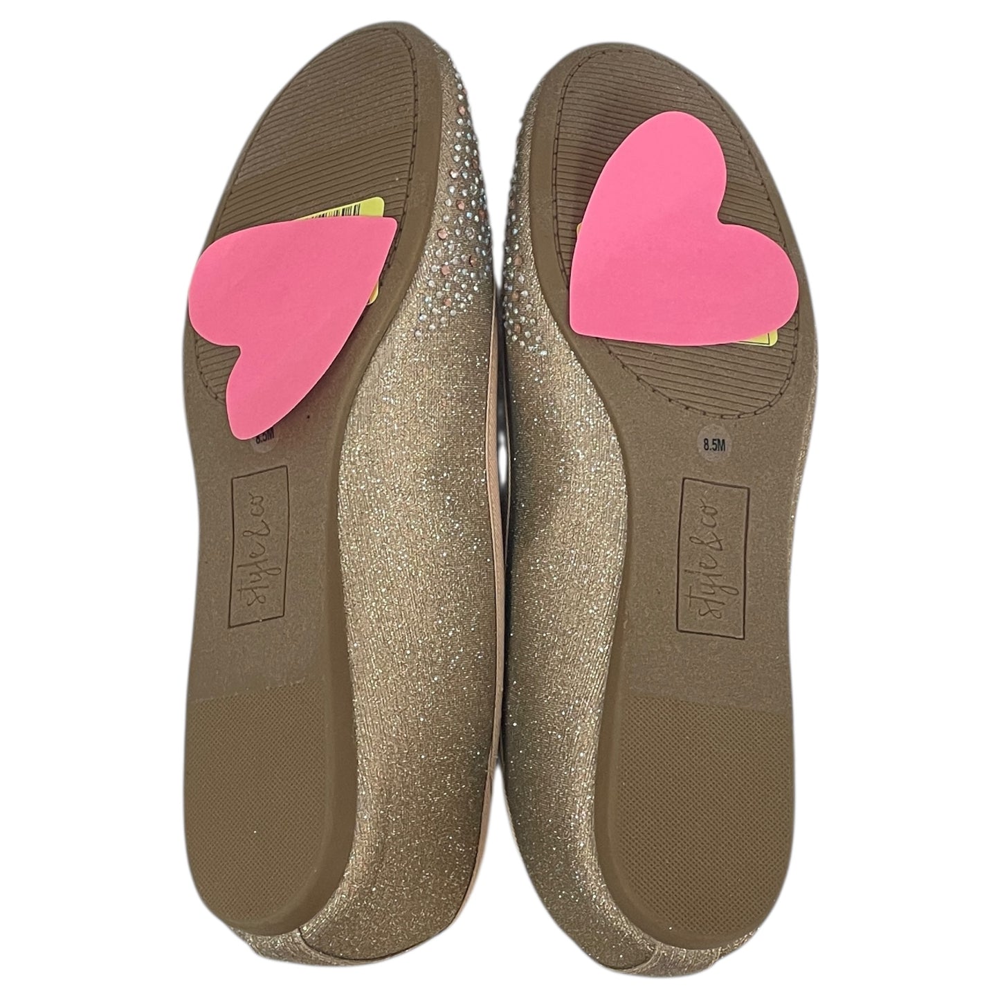 Shoes Flats By Style And Company In Gold, Size:8.5