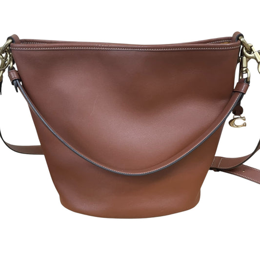 Handbag Designer By Coach In Brown, Size:Large