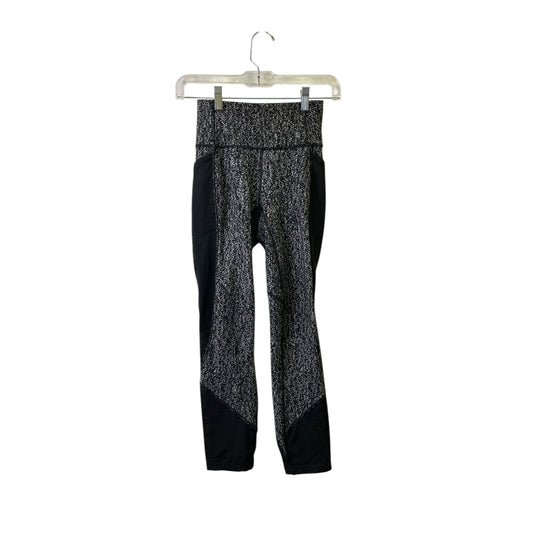 Athletic Leggings By Lululemon In Black & White, Size:Xs