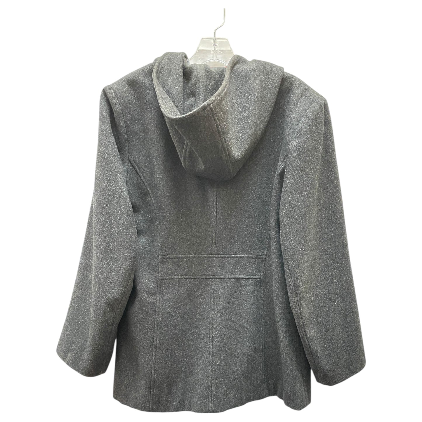 Coat Peacoat By Anne Klein In Black, Size:L