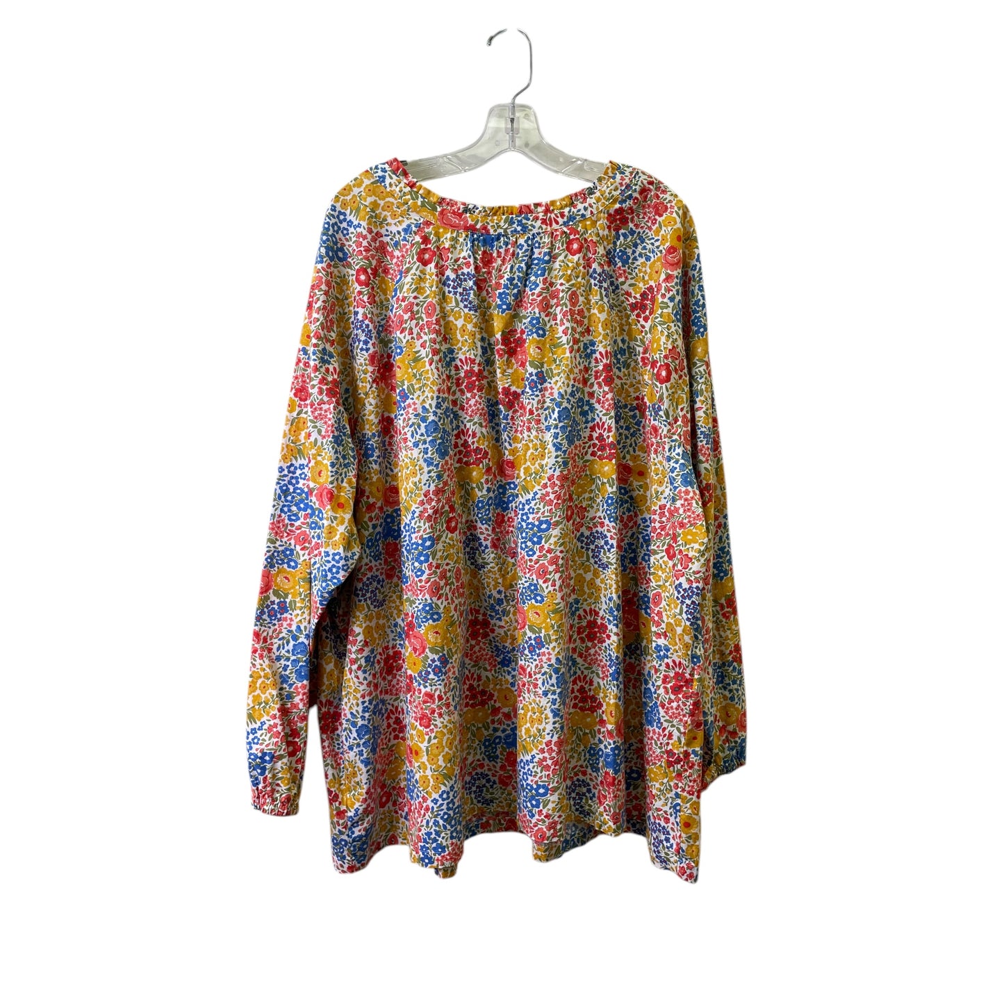 Top Ls By Croft And Barrow In Floral Print, Size:4X