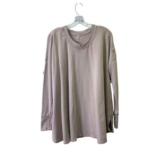 Athletic Top Ls Crewneck By Free People In Mauve, Size:S