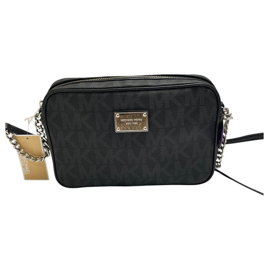 Crossbody Designer By Michael Kors In Black & Grey, Size:Medium