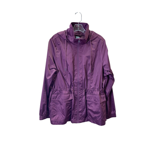 Athletic Jacket By Avia In Purple, Size:Xl