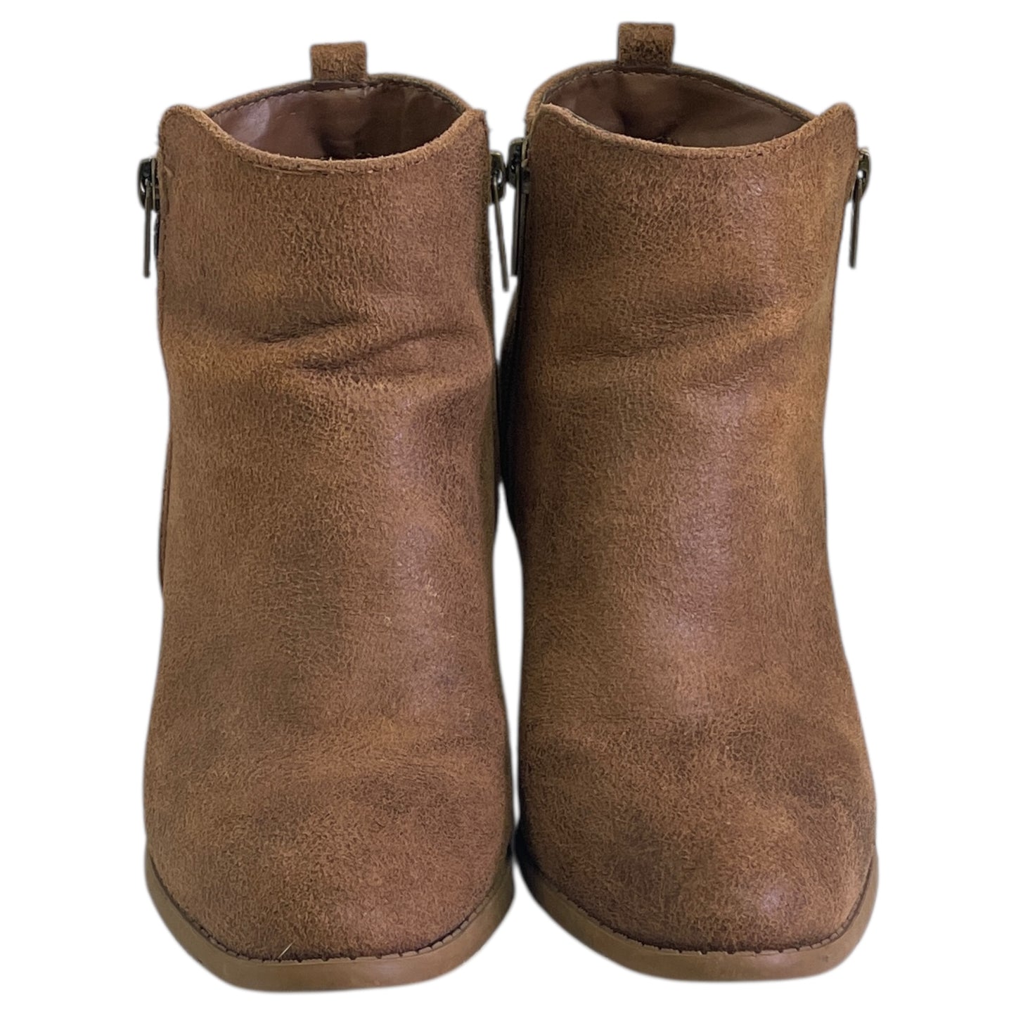 Boots Ankle Heels By Maurices In Tan, Size:8