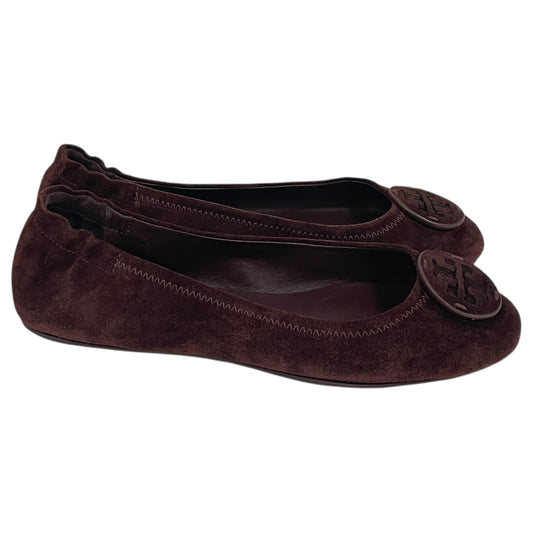 Shoes Designer By Tory Burch In Maroon, Size:8