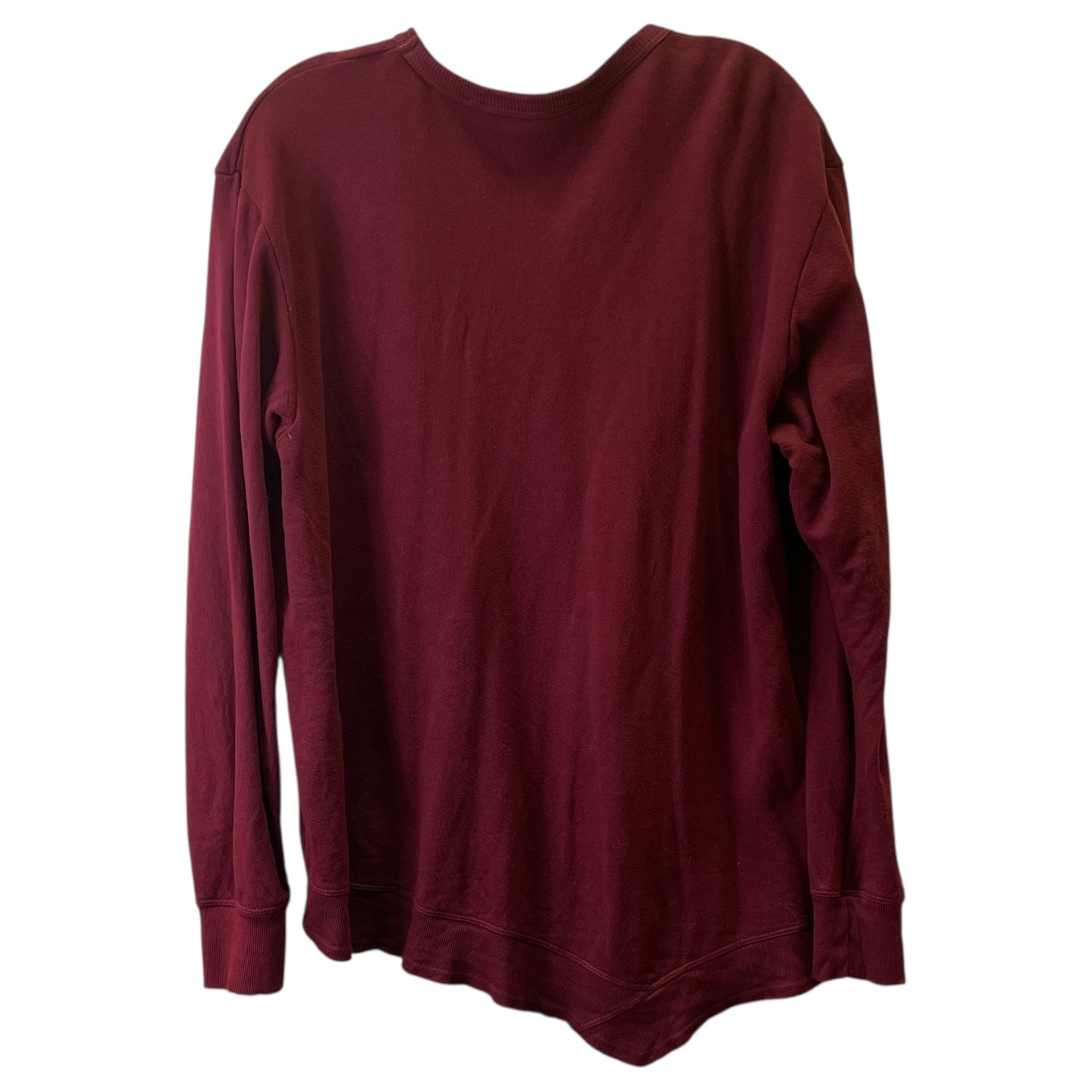 Top Ls Basic By Wilt In Maroon, Size:L