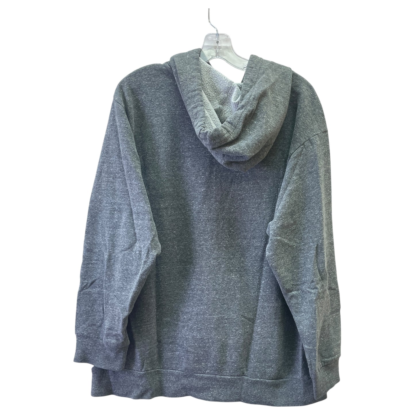 Athletic Sweatshirt Hoodie By Pink In Grey, Size:L