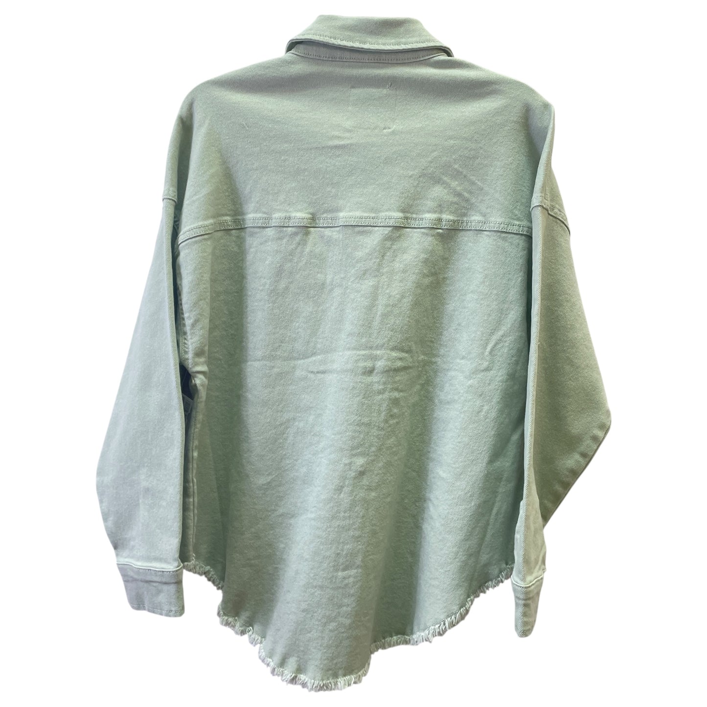 Jacket Shirt By Celebrity Pink In Green, Size:Xs