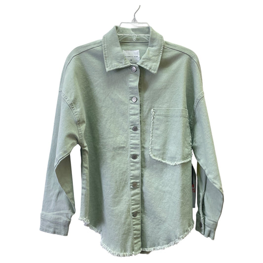 Jacket Shirt By Celebrity Pink In Green, Size:Xs