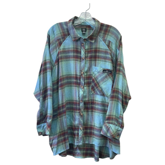 Top Ls By Bdg In Blue, Size:M