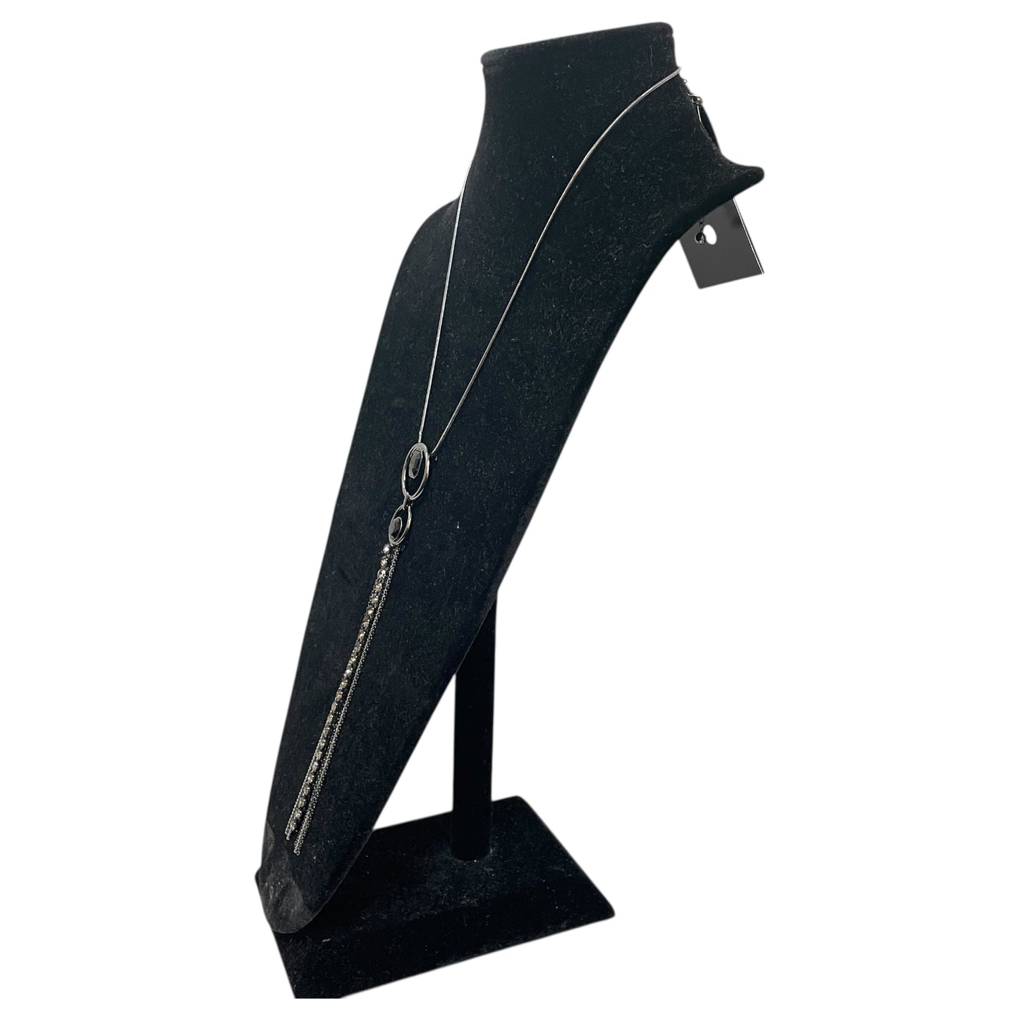 Necklace Lariat & Y-Drop By White House Black Market In Black