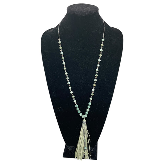 Necklace Lariat & Y-Drop By Cme In Teal