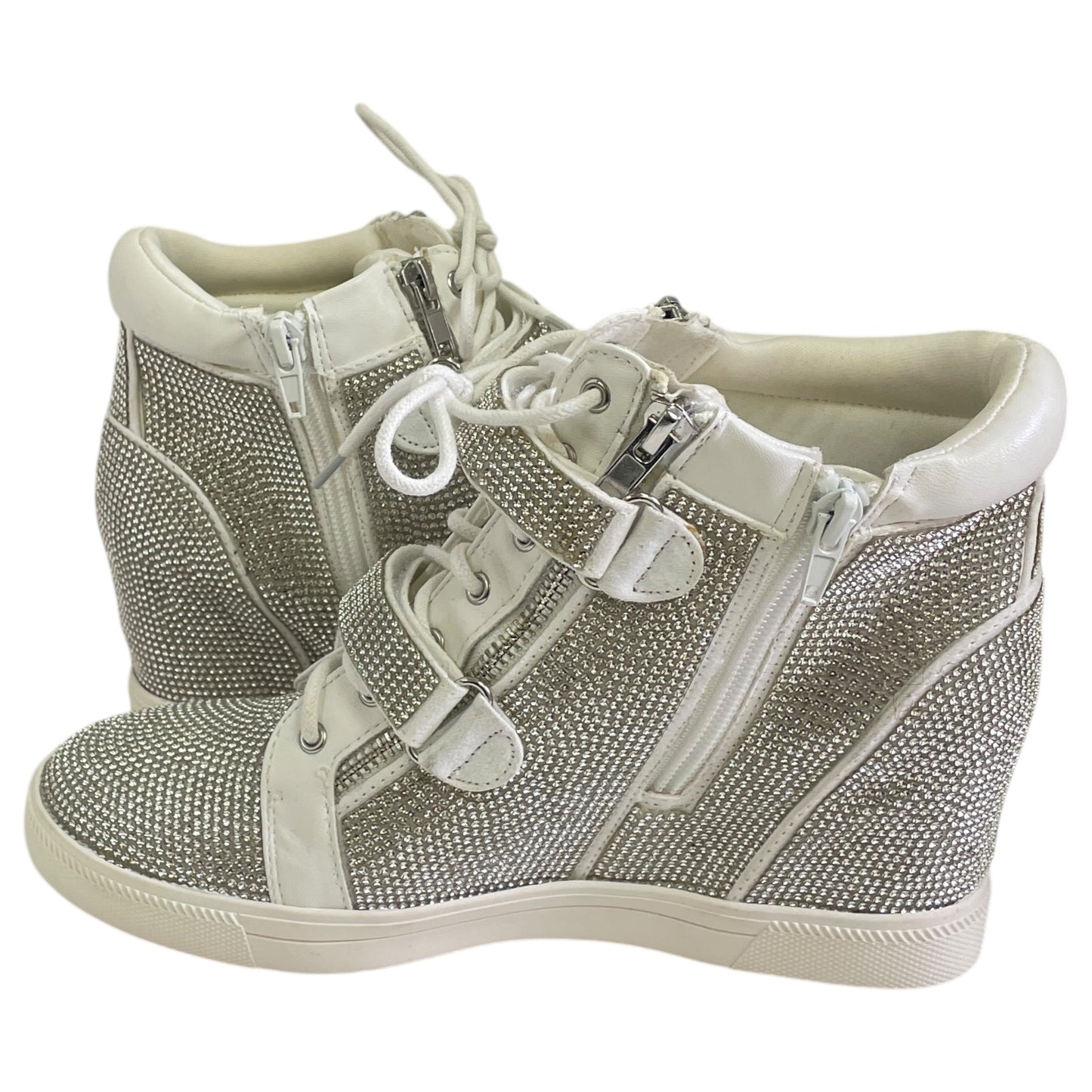 Shoes Sneakers By Inc In Silver, Size:9