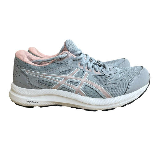 Shoes Sneakers By Asics In Grey & Pink, Size:7.5
