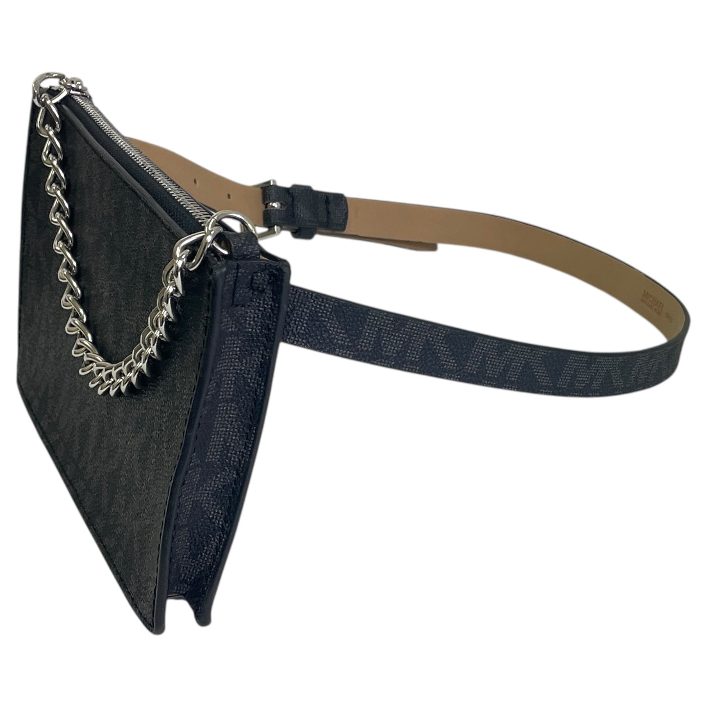 Belt Bag Designer By Michael Kors In Black & Grey, Size:Small