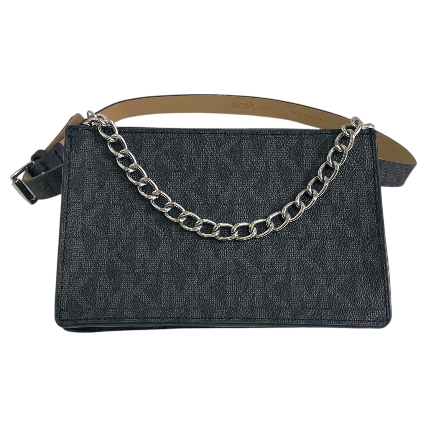 Belt Bag Designer By Michael Kors In Black & Grey, Size:Small