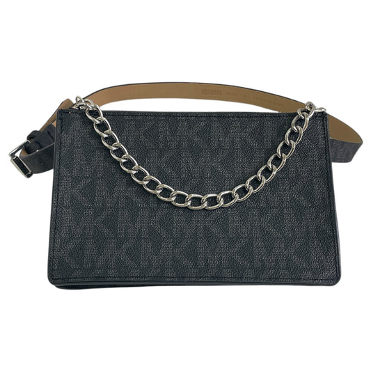 Belt Bag Designer By Michael Kors In Black & Grey, Size:Small