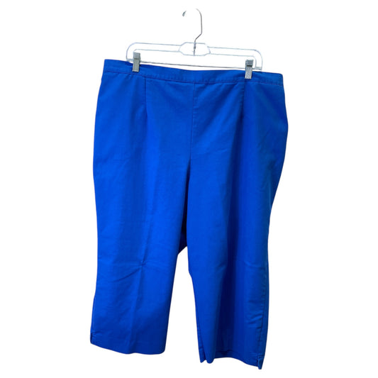 Capris By Alfred Dunner In Blue, Size:22