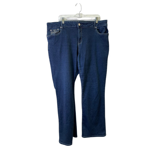 Jeans Boot Cut By Apt 9 In Blue, Size:20