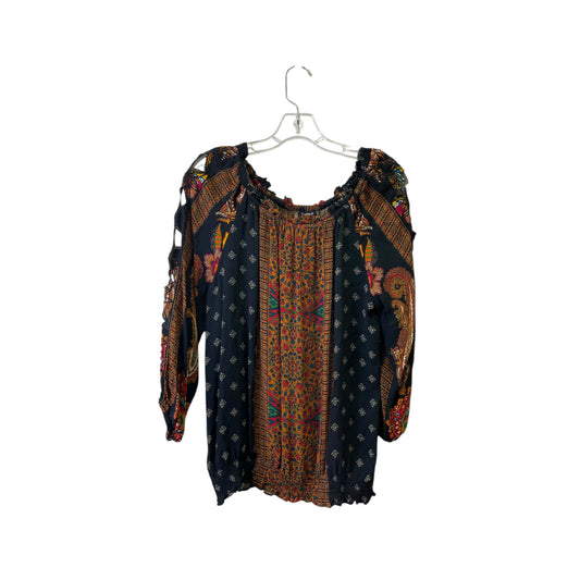 Top Ls By Desigual In Black, Size:M