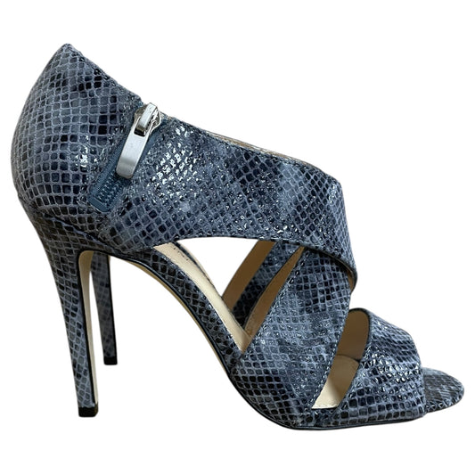 Sandals Heels Stiletto By Nine West In Animal Print, Size:6.5