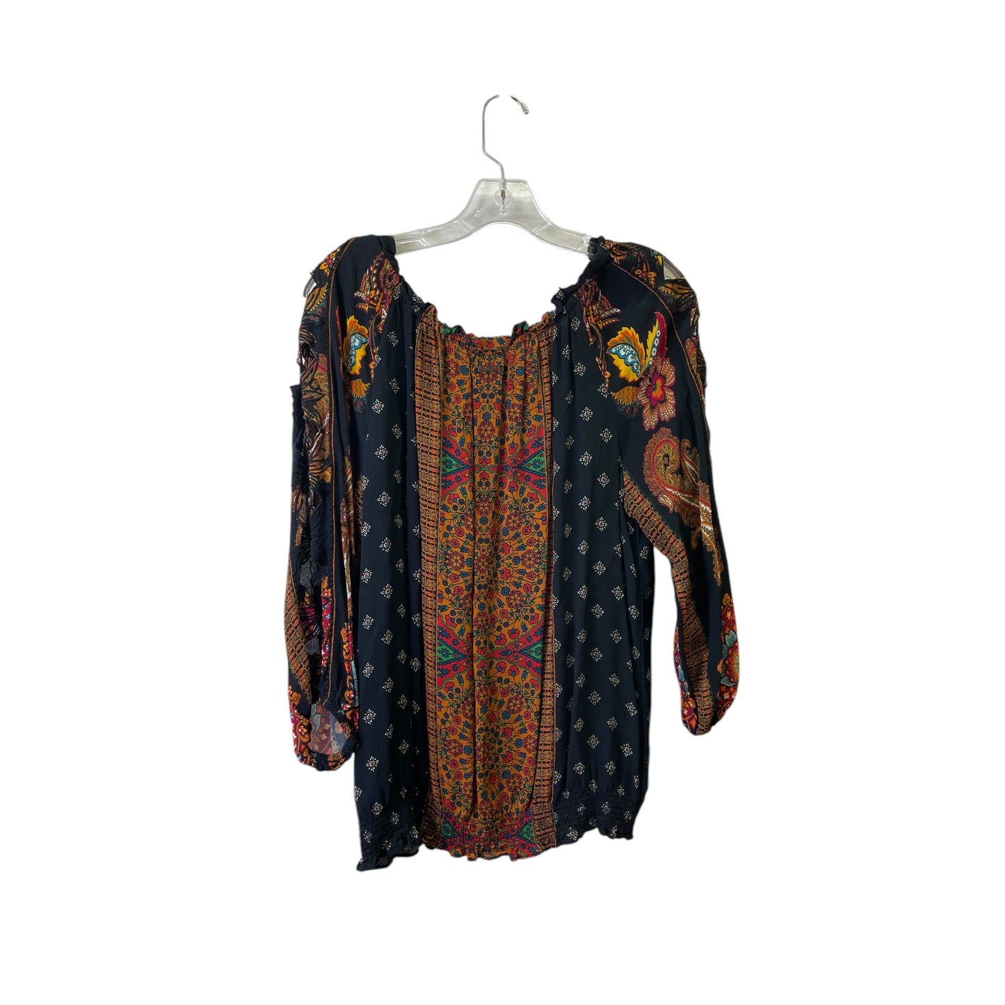 Top Ls By Desigual In Black, Size:M