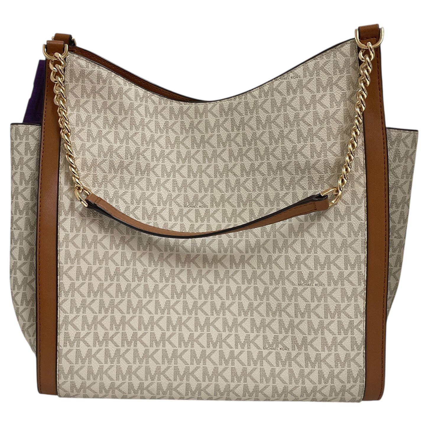 Handbag Designer By Michael Kors In Cream, Size:Medium