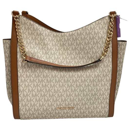 Handbag Designer By Michael Kors In Cream, Size:Medium