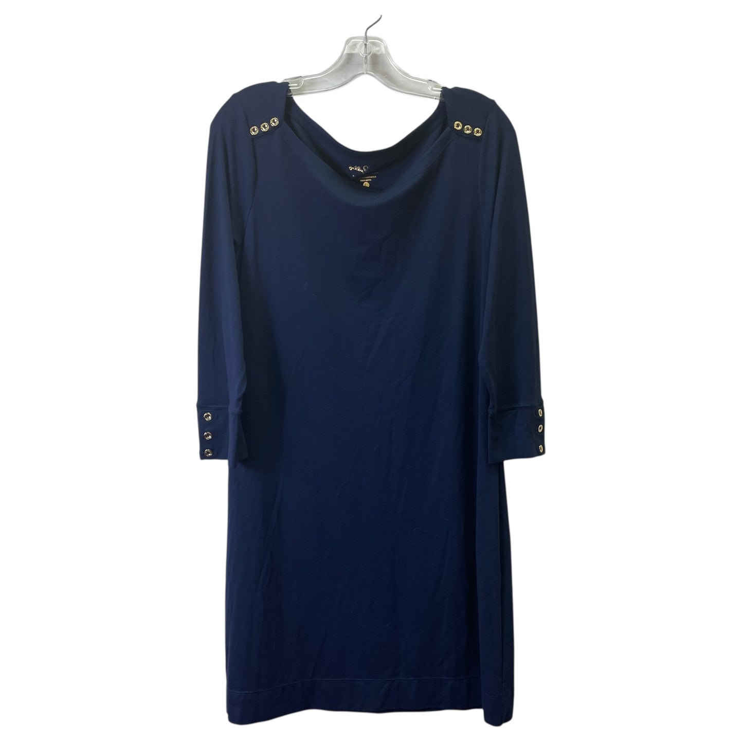 Dress Designer By Lilly Pulitzer In Navy, Size:L