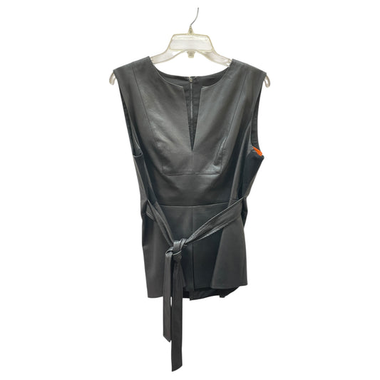 Blouse Sleeveless By Bcbgmaxazria In Black, Size:L