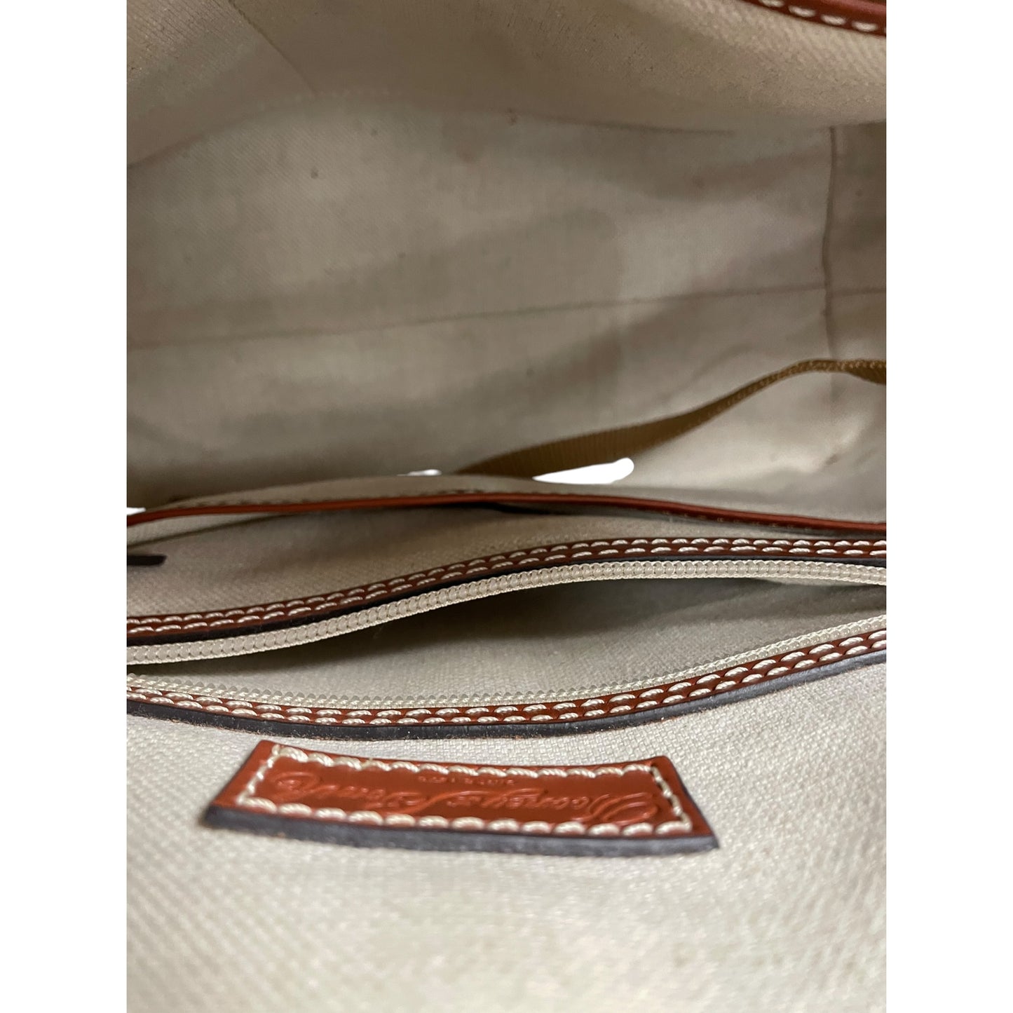 Handbag Designer By Dooney And Bourke In Brown, Size:Medium