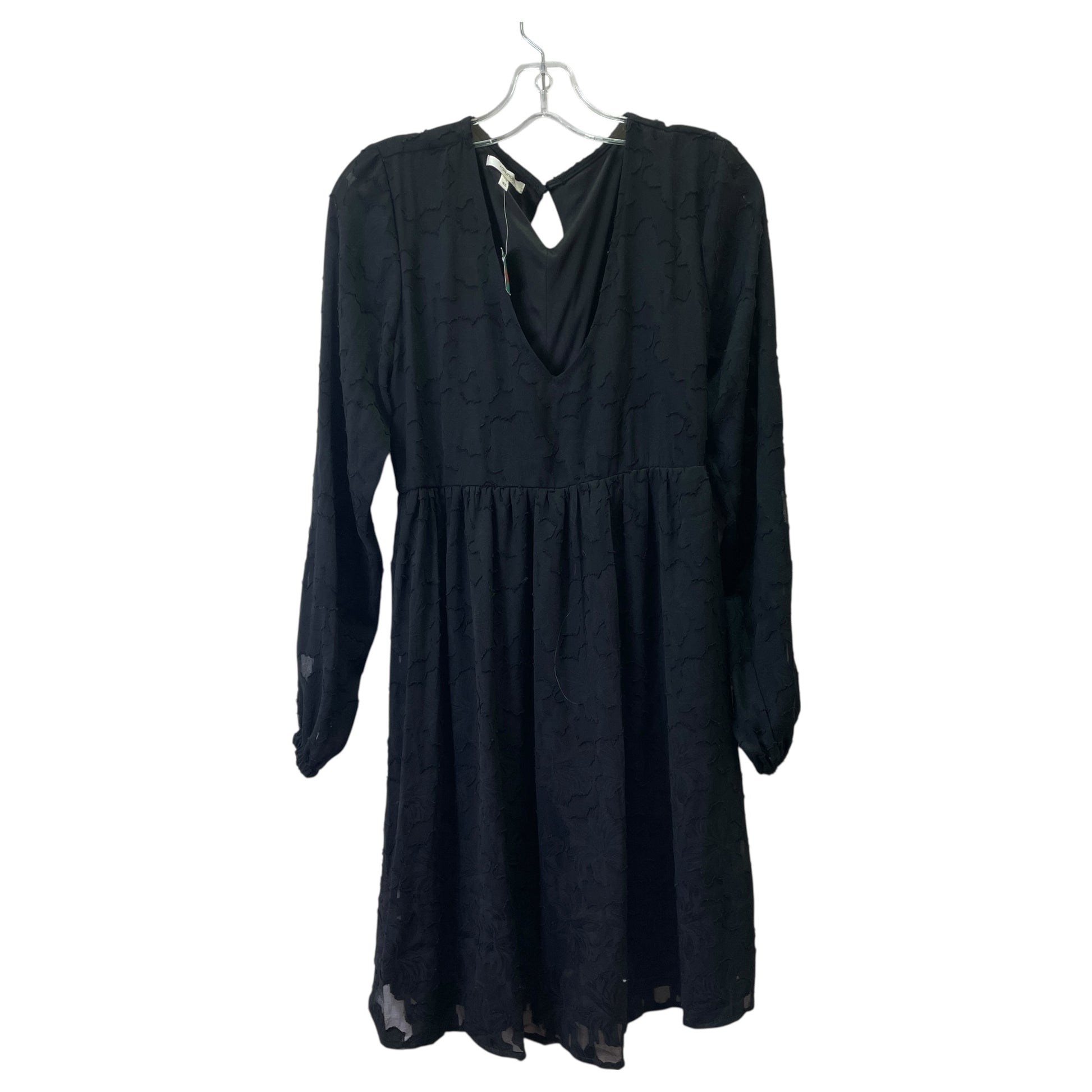 maurices black dress Plus Size Black Lace Sleeve Mini Dress