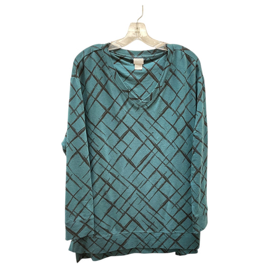 Top Ls By Chicos In Blue, Size:L