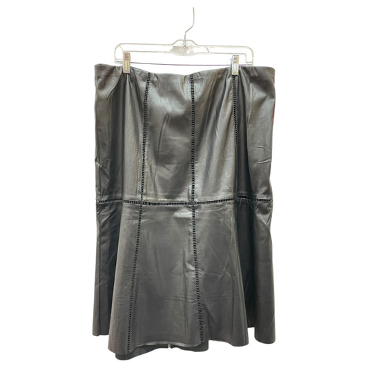 Skirt Midi By Chicos In Black, Size:18