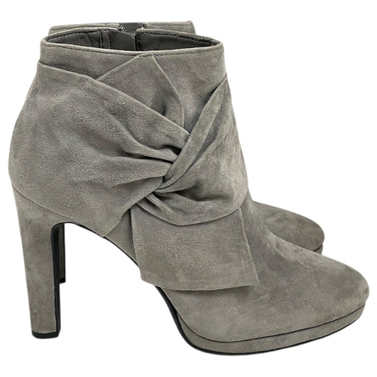 Boots Ankle Heels By Gianni Bini In Grey, Size:8