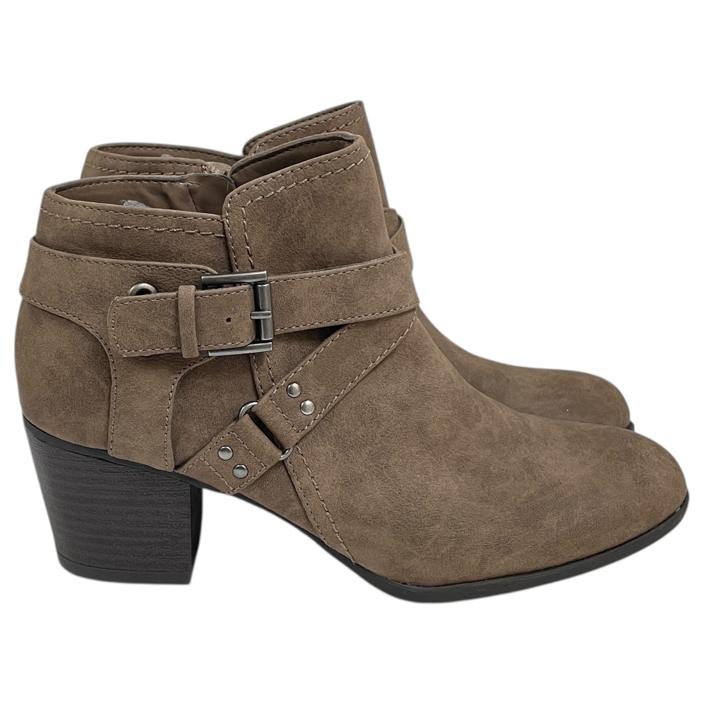 Boots Ankle Heels By Indigo Rd In Taupe, Size:8