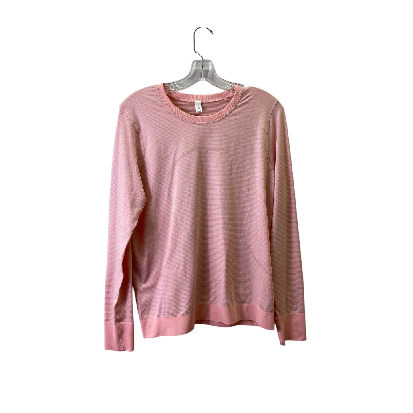 Athletic Top Ls Crewneck By Lululemon In Pink, Size:M