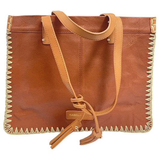 Tote By Isabella Fiore In Brown & Tan, Size:Large