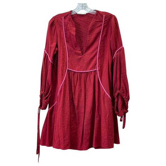 Dress Casual Short By Cmb In Red, Size:Xs