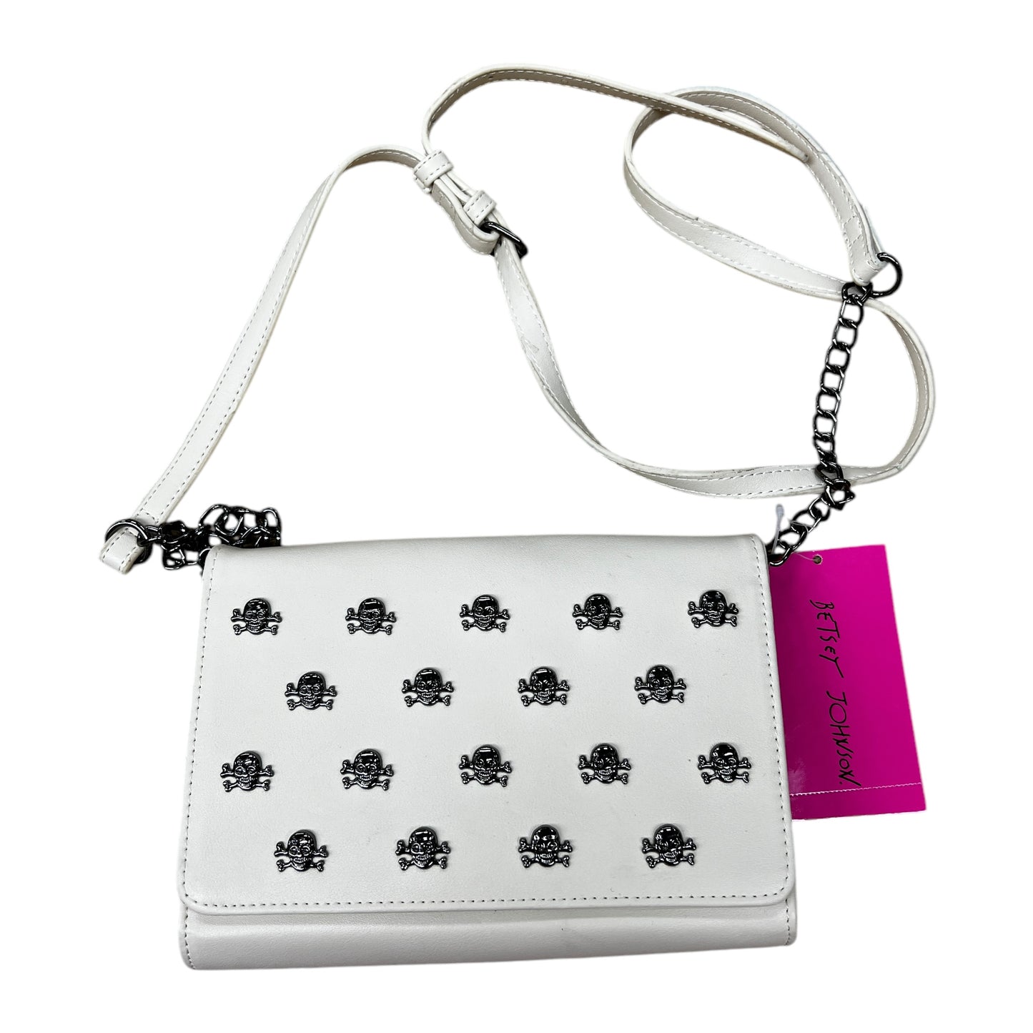 Crossbody By Betsey Johnson In Ivory, Size:Small