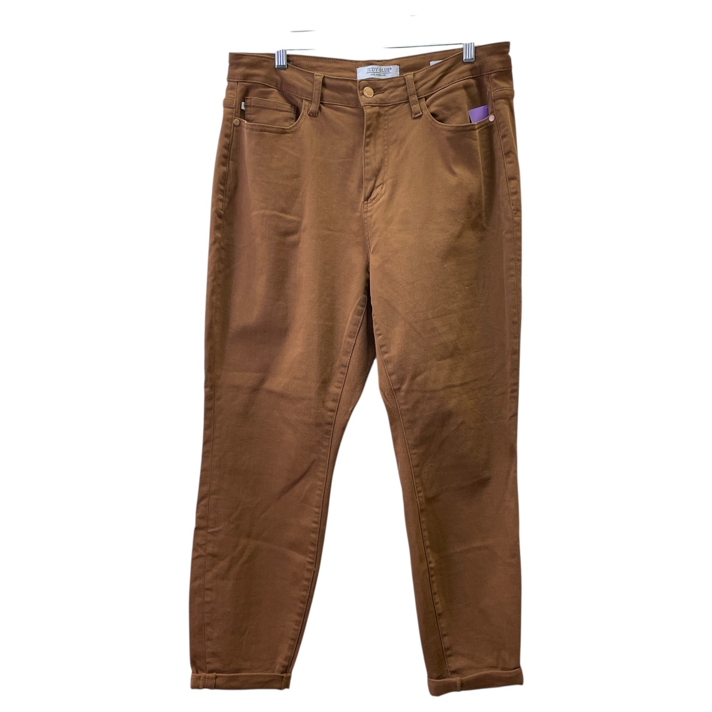 Jeans Straight By Judy Blue In Tan, Size:14